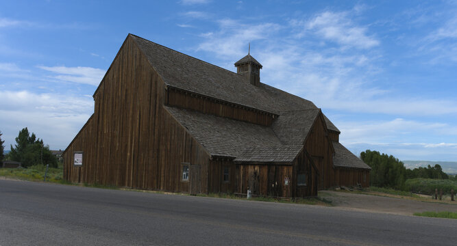 Old Wooden Ranching Cattle Barn