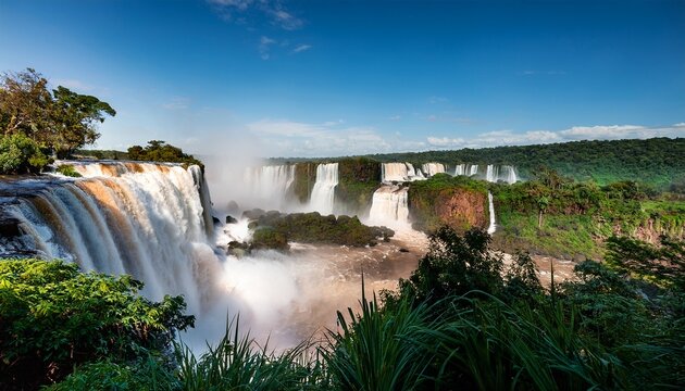 contempla con asombro la grandeza majestuosa de las cataratas del iguazu un testimonio del poder crudo de la tierr