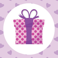 Gift Box Present with Various Bright Colorful Wrapper Cartoon Vector