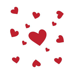 heart background vector illustration of ornamental plants that are very beautiful and aesthetic to display