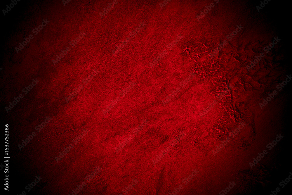 Poster Old wall texture cement black red  background abstract dark color design are light with white gradient background.