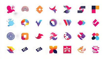 Modern Minimalist Logo Vector Graphic Collection for Creative Business Branding and Visual Identity Design