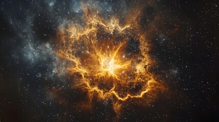 Cosmic nebula illuminating the galaxy