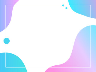 背景　曲線　液体 水色 グラデーション　