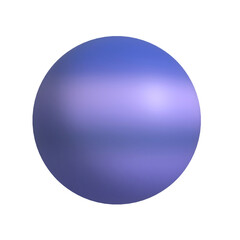 Neptune 3D Render Clay Style Space and Planet Elements Illustration for Educational Design, Kids Poster, and Astronomy Scrapbook