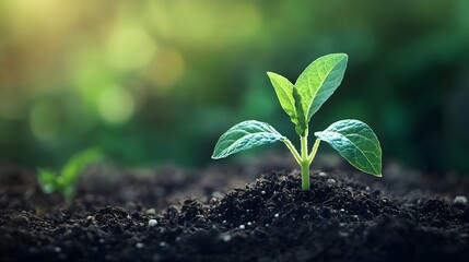 New plant growth in sustainable agriculture