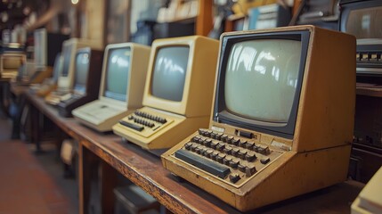 Old computers from the early days of engineering