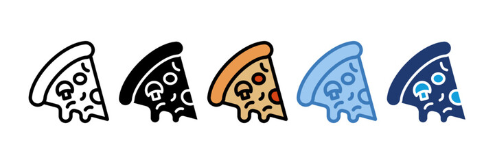 Breakfast Pizza Icon Element For Design
