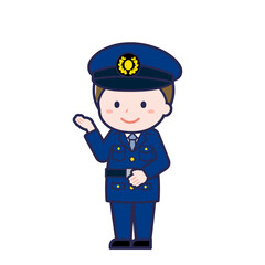 警察官／ななめ／男性 18