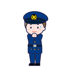 警察官／ななめ／男性 23