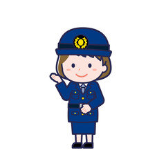 警察官／ななめ／女性 18