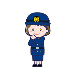 警察官／ななめ／女性 22