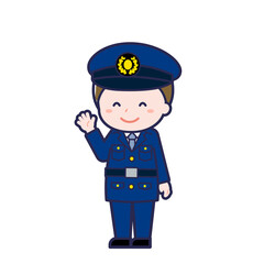 警察官／ななめ／男性 10