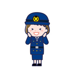 警察官／ななめ／女性 21