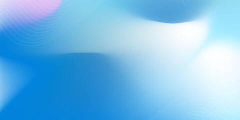 Abstract blue gradient background with shining lines waves. Minimalist background for banner, poster, cover, brochure, flyer, website