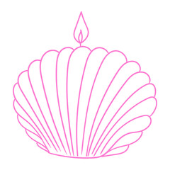 Candle, Hand-drawn handmade candles, Minimalist candle illustrations for packaging, business cards, posters, and graphic design.