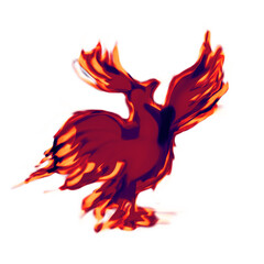 イラスト素材・炎の鳥