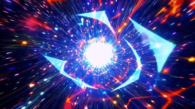 can enhance sci fi fantasy holiday themed content star particle futuristic galaxy glow sparkle universe background motion abstract science space cosmos datum flying forever cyberspace bestseller