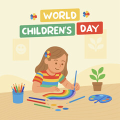 World Childrens Day Painting