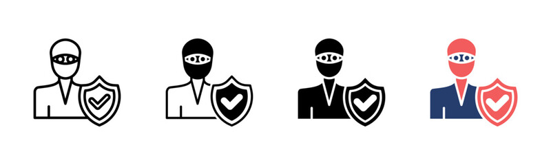 Face Cover icon sheet multiple style collection