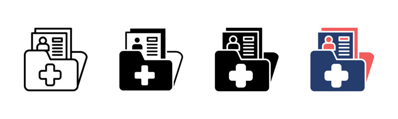 Health Report icon sheet multiple style collection