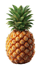 Fototapeta premium Fresh pineapple harvest tropical farm food lush environment natural sweetness cut out png