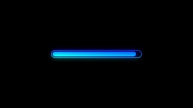 Tech system loading and processing bar animation concept ,color loading bar animation