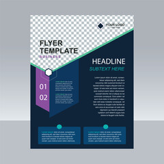 Business flyer or poster design template