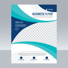 Corporate business cover a4 flyer design template