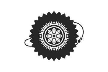 Rakhi vector silhouette illustration isolated on white background