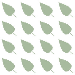 Minimalist and aesthetic leaf seamless pattern. This calm and organic design is suitable for backgrounds, textiles, packaging, branding, web design and more.