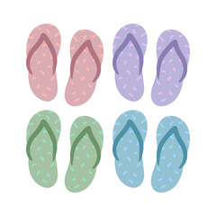 Colorful Flip Flops