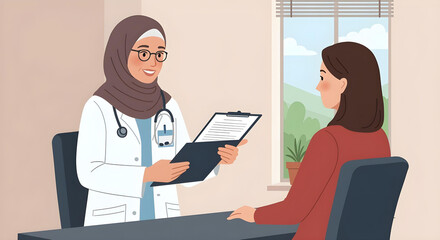 doctor talking to a patient
