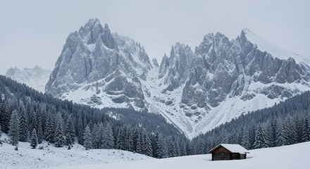 winter in the mountains