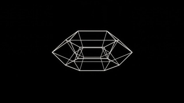 Toroidal polyhedron 4d object rotate loop animation