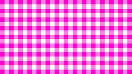 Pink white gingham seamless pattern background motif squares gingham shape can used for banner, fabric pattern, backdrop, tablecloth, clothing, shirt, gown, paper, bedding, blanket and other textile