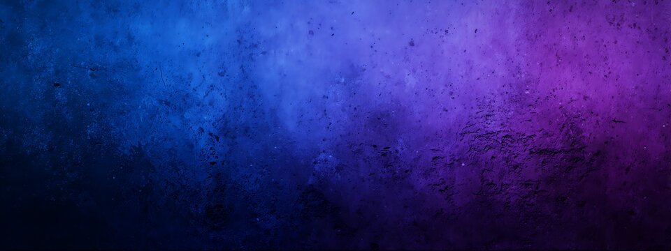 Abstract blue and purple grunge concrete wall texture background