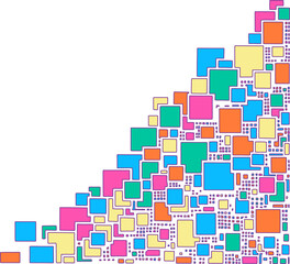 Playful Pixelated Block Design Border