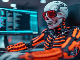 Deep work session visualization showing a person fully immersed in a project, avoiding digital distractions