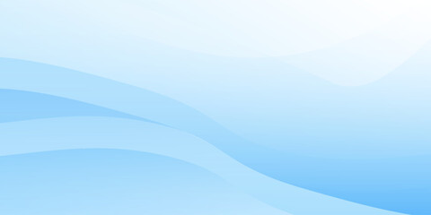 Modern white wavy glowing lines on a blue background abstract modern art design