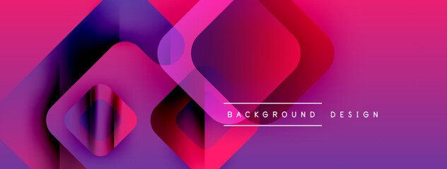 Abstract vibrant layers create dynamic composition. Pink, purple hues blend, forming modern background design. Smooth gradients offer visual depth.