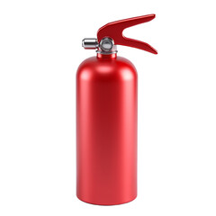 Obraz premium Red fire extinguisher isolated on transparent background