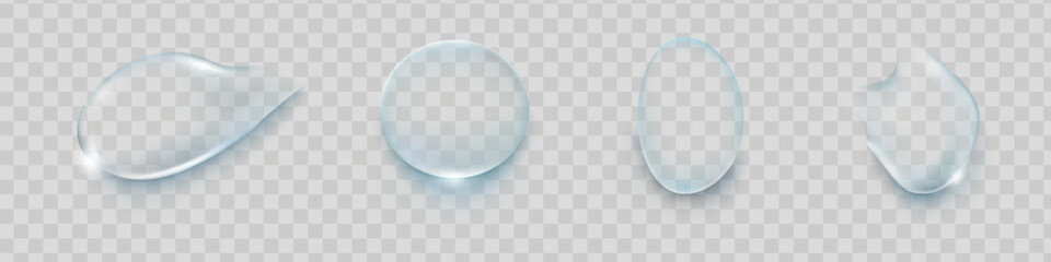 Water rain drops or steam shower isolated on transparent background. Realistic pure droplets condensed. Vector clear vapor water bubbles on window glass surface for your design.