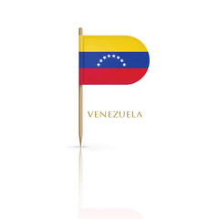 Venezuela Flag on a Toothpick