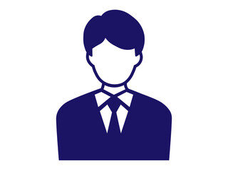 ビジネスマンのアイコン（会社員のシルエット）