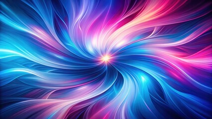 Fototapeta premium Vibrant blue and pink hues blending with a speed light abstract background