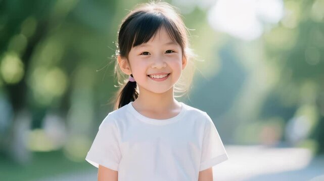 portrait of a smiling little girl