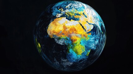 Earth globe colorful