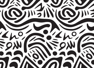 abstract pattern black and white geometric shape background