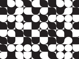 abstract pattern black and white geometric shape background